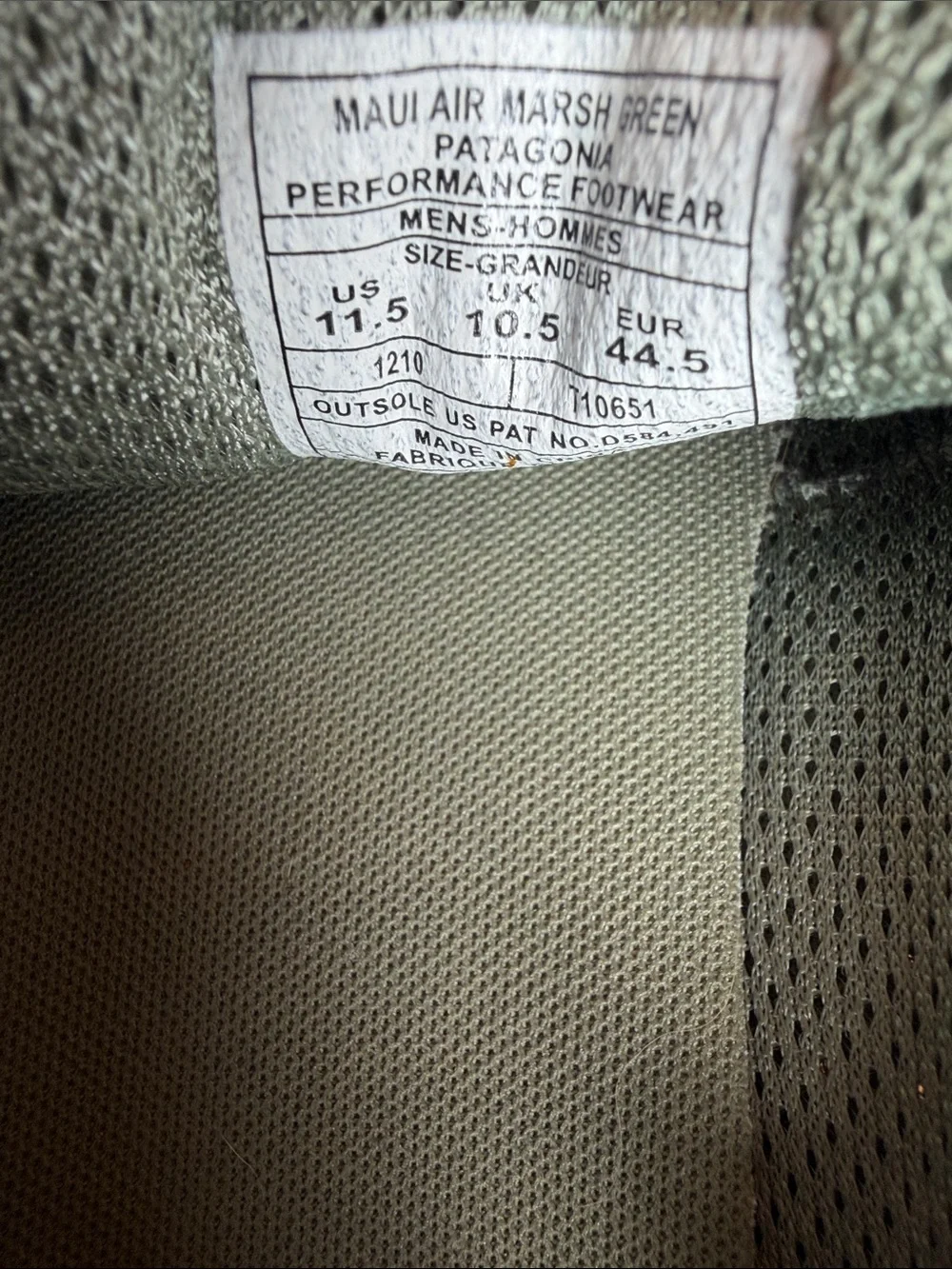 Patagonia Men's Perforated Slip-On Loafers in Beige and Light Green